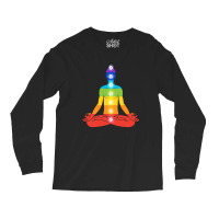 Meditating Man In Sitting Yoga Long Sleeve Shirts | Artistshot