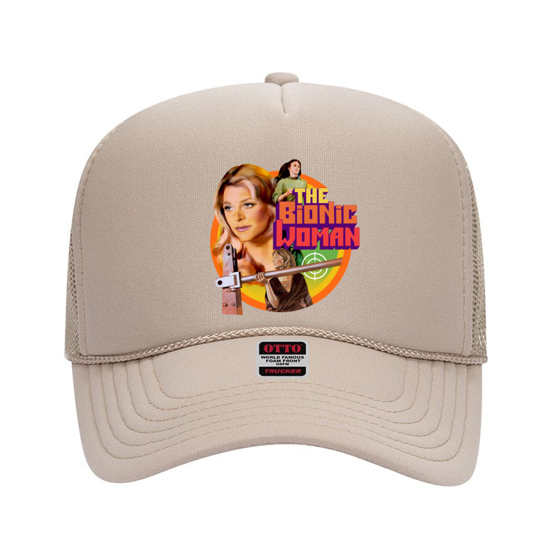 Bionic Woman Foam Trucker Hat by curutputihgot | Artistshot