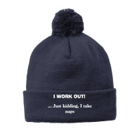 Work Out Pom Pom Beanie | Artistshot