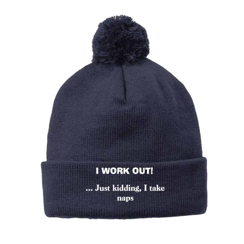 Work Out Pom Pom Beanie by Vanode Art | Artistshot