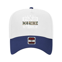 Proud Marine Military Veteran Mom Mama Mommy Mother's Day T Shirt Adjustable Baseball Cap | Artistshot