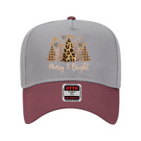 Leopard Print Christmas Merry And Bright Christmas T Shirt Adjustable Baseball Cap | Artistshot