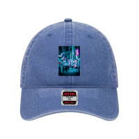 Tokyo Neon Night Synthwave Dyed Cap | Artistshot