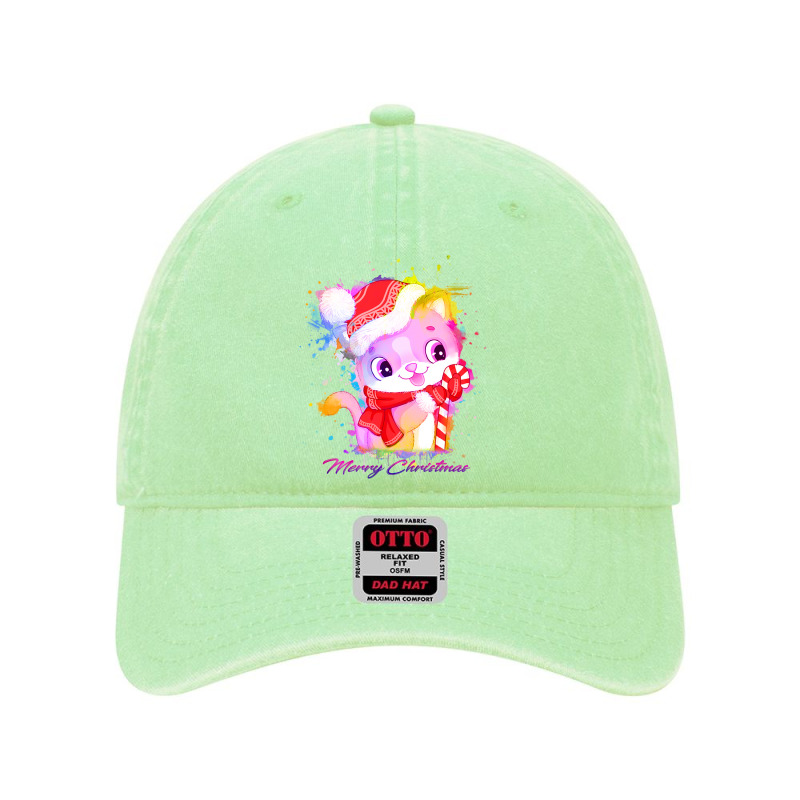 Merry Christmas Cat Dyed Cap | Artistshot