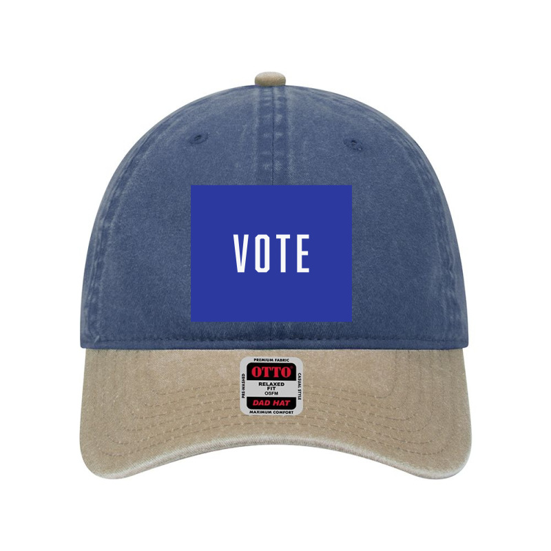 Vote (blue Edition) Dyed Cap by kulakanes | Artistshot