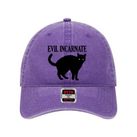 Evil Incarnate Black Cat Dyed Cap | Artistshot