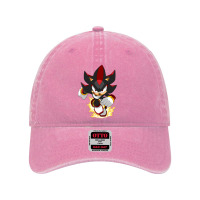 Black Super Hedgehog Running Forward Dyed Cap | Artistshot