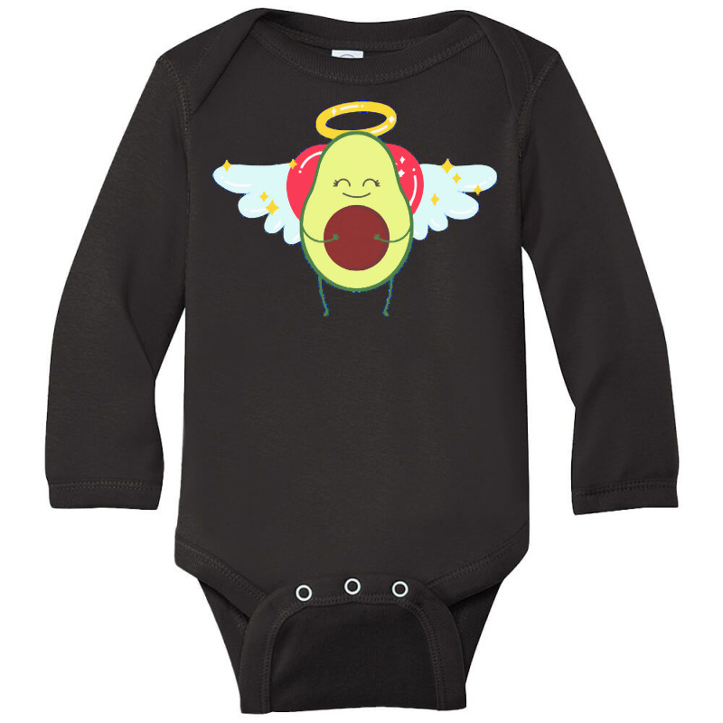 Avocado Lover Avocupid Holy Guacamole T  Shirt Avocado Lover Avocupid Long Sleeve Baby Bodysuit | Artistshot