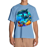 Dolphin Sea Life Save The Ocean Marine Biology Aquarium T Shirt Urban Heavy T-shirt | Artistshot