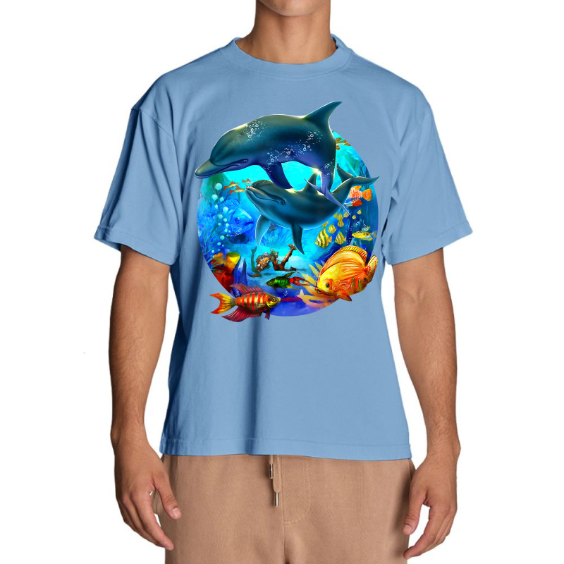 Dolphin Sea Life Save The Ocean Marine Biology Aquarium T Shirt Urban Heavy T-shirt | Artistshot