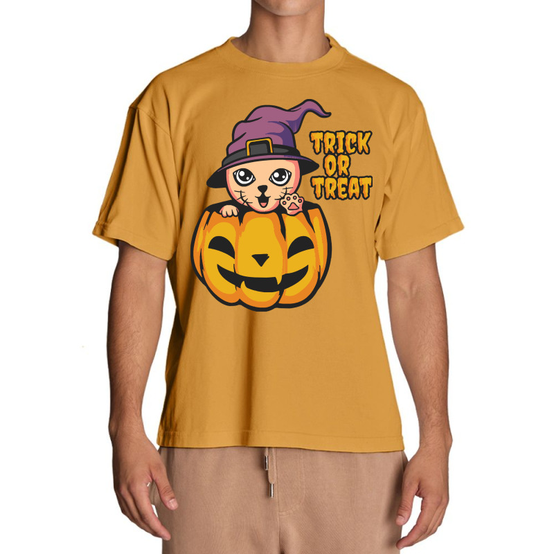 Halloween T  Shirt Cat Halloween T  Shirt Urban Heavy T-shirt | Artistshot