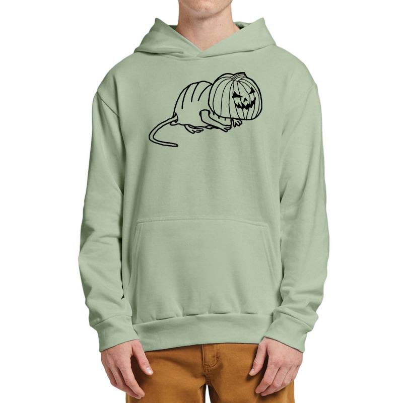 Halloween T  Shirt Cute Rat Wearing Halloween Horror Costume Minimal L Urban Pullover Hoodie by widgeonwren | Artistshot