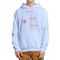 Good Friends Good Wine Good Times Bling Rhinestone T Shirt Urban Pullover Hoodie | Artistshot