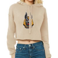 Anubis Vector Cropped Hoodie | Artistshot