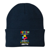 Autism Its Not A Disability Its A Dif T  Shirt Autism It's Not A Disab Beanie | Artistshot