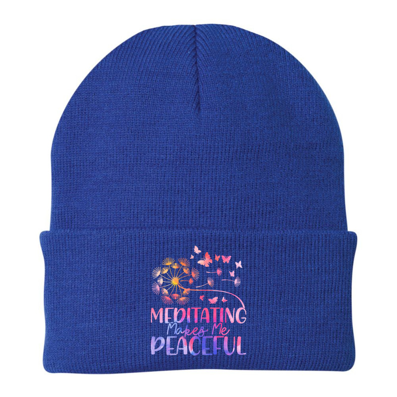 Meditation T  Shirt Meditating Makes Me Peaceful Meditation Spiritual Beanie by cabotageevolve | Artistshot