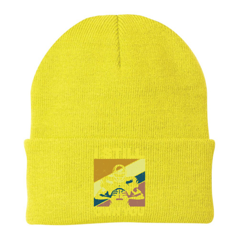 Football I Still Own You Lineman Football Motivational Beanie by circularflap | Artistshot