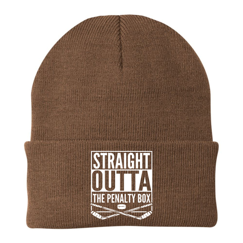 Straight Outta The Penalty Box Hockey Player Gift Hockey Beanie by duniaperi | Artistshot