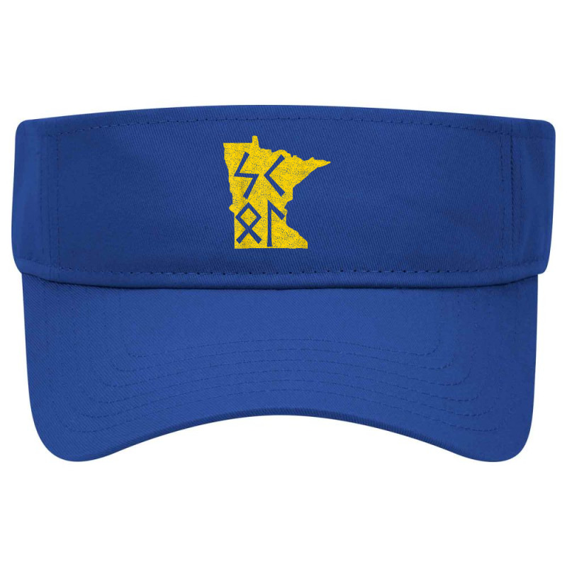 Skol Purple Yellow Vikings Runes Vintage Minnesota Gifts T Shirt Visor Hat | Artistshot