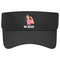 Womens Maestra Bilingue Bilingual Spanish Teacher T Shirt Visor Hat | Artistshot