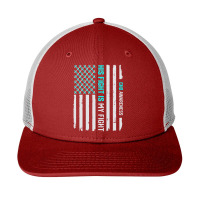 His Fight American Flag Congenital Snapback Trucker Cap | Artistshot