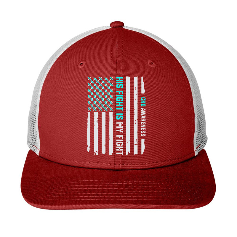 His Fight American Flag Congenital Snapback Trucker Cap by saepuloh | Artistshot