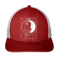 Ta.rot Card Crescent Moon And Cat Graphic T Shirt Snapback Trucker Cap | Artistshot