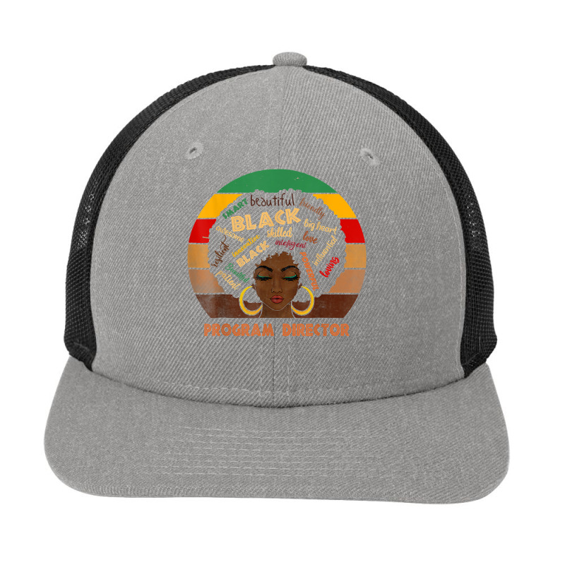 Program Director Afro African American Women Black History M T Shirt Snapback Trucker Cap by adam.troare | Artistshot