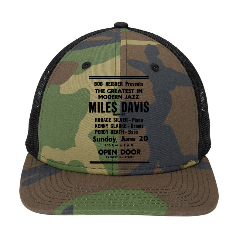 Miles Jazz Retro Faded Styled Design Snapback Trucker Cap by TrendTee | Artistshot