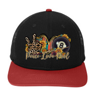 Peace Love Pool Snapback Trucker Cap | Artistshot