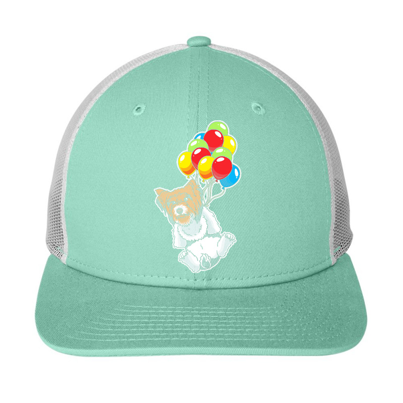 Biewer Yorkshire Terrier T Shirtbiewer Yorkshire Terrier With Ballons Snapback Trucker Cap by ayla73559 | Artistshot