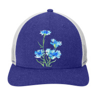 Cornflower Watercolor Painting T  Shirt Snapback Trucker Cap | Artistshot