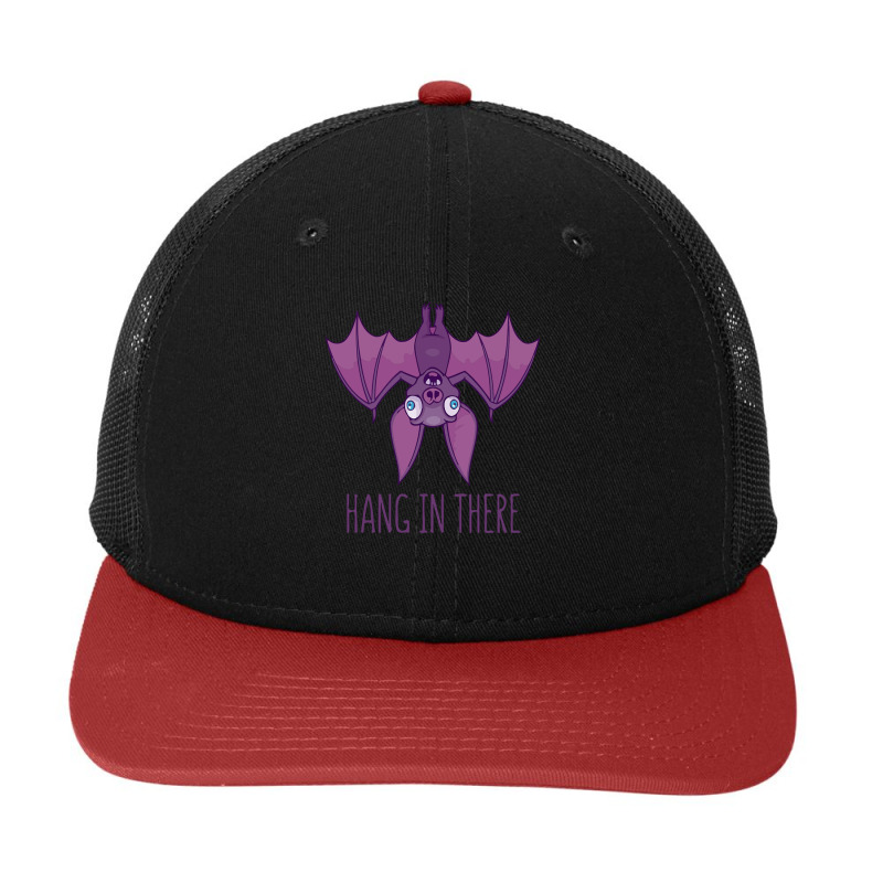 Hang In There Wacky Vampire Bat Snapback Trucker Cap by nawawi12 | Artistshot