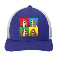 Basset Hound Dog Faces Happy Mother Father Mommy Daddy T Shirt Snapback Trucker Cap | Artistshot