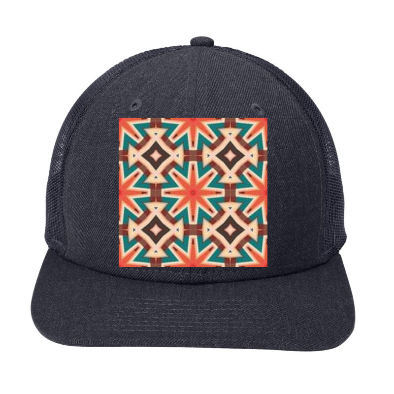 Swiss Mandala Pattern Snapback Trucker Cap by Artango | Artistshot