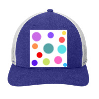 Different Colours And Sizes Circles On White Paper Snapback Trucker Cap | Artistshot