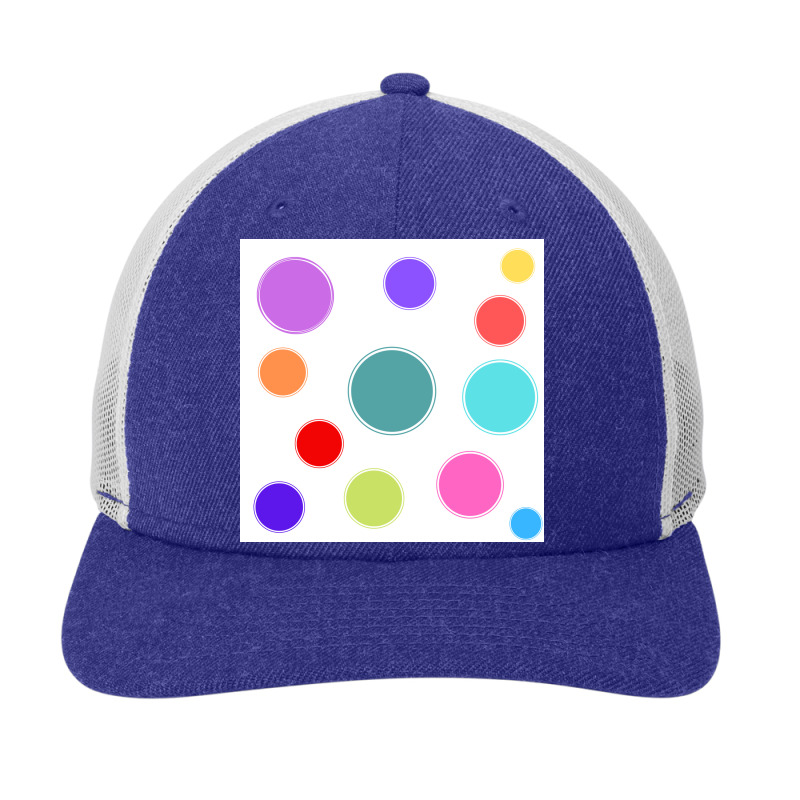 Different Colours And Sizes Circles On White Paper Snapback Trucker Cap | Artistshot