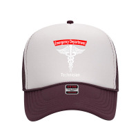 Emergency Department Technician Ed Tech Medical Caduceus Er T Shirt Foam Trucker Hat | Artistshot