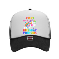 Pops Of The Birthday Princess Unicorn Rainbow Gifts T Shirt Foam Trucker Hat | Artistshot