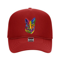 Multicolored Fox Foam Trucker Hat | Artistshot