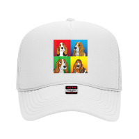 Basset Hound Dog Faces Happy Mother Father Mommy Daddy T Shirt Foam Trucker Hat | Artistshot