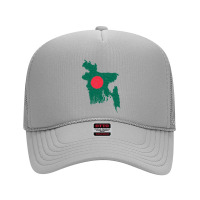 Bangladesh Map Flag Drawing Line Art Foam Trucker Hat | Artistshot