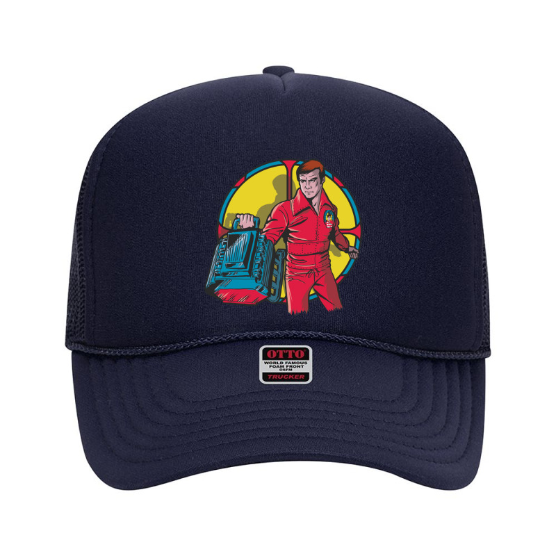 El Hombre Nuclear   Bionic Man Foam Trucker Hat by kumkunari | Artistshot