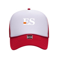 Spain Flag And Country Initials Foam Trucker Hat | Artistshot