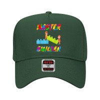 Master Builder, Brick Builder Blocks Building, Toys For Kids T Shirt Adjustable Baseball Cap | Artistshot