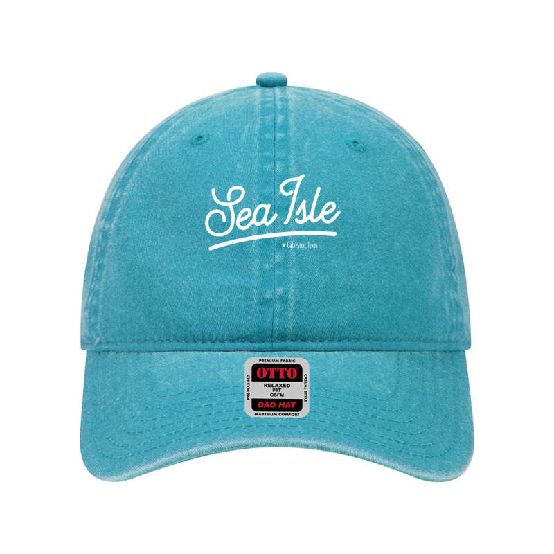 Sea Isle Galveston Texas Vintage Long Sleeve T Shirt Dyed Cap by MleczynskiShae | Artistshot