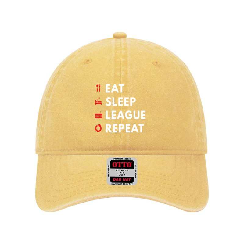 League Of Legends Song Repeat Dyed Cap by david stropher | Artistshot