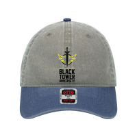 Black Tower University Dyed Cap | Artistshot