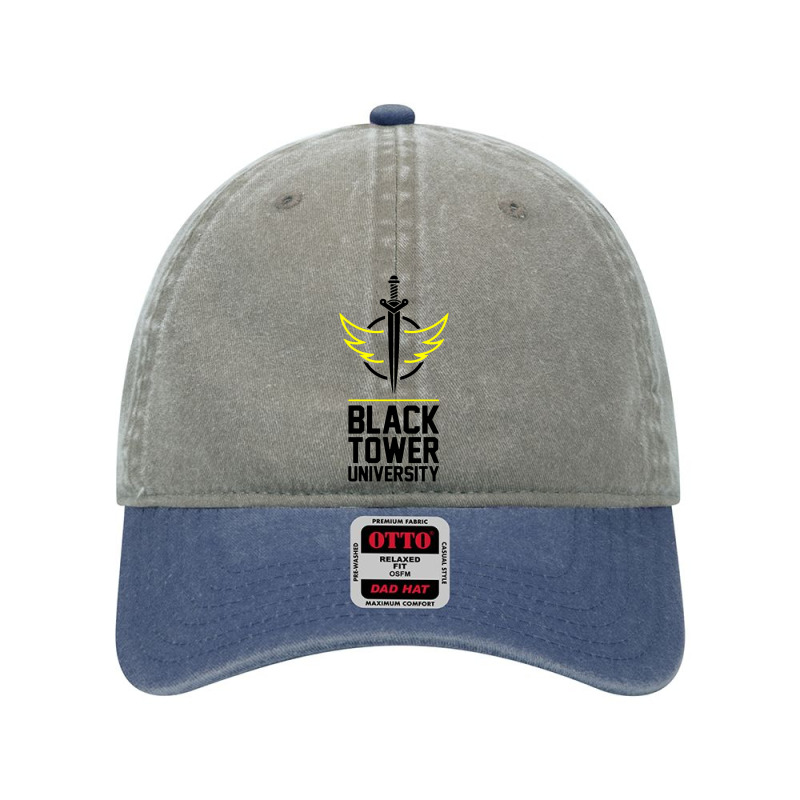 Black Tower University Dyed Cap by delagan | Artistshot