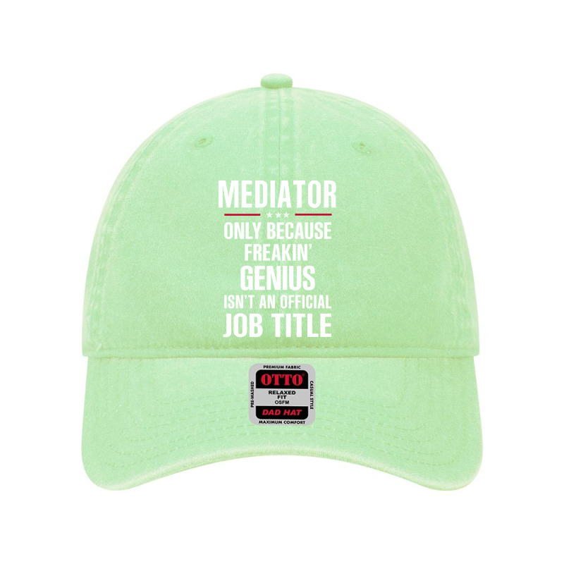 Gift For Freakin' Genius Mediator Dyed Cap by thanchashop | Artistshot